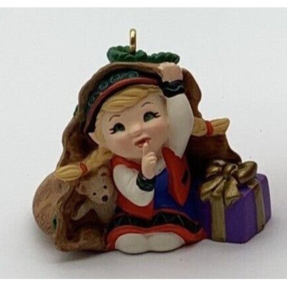 Hallmark Keepsake Curious The Elf Collectors Club Ornament 2001 - Festive Holida